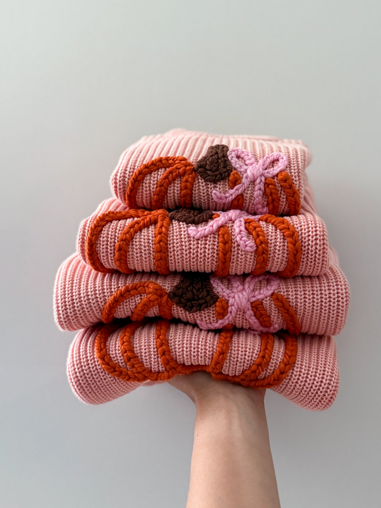 Fall Pumpkin Bow Sweater