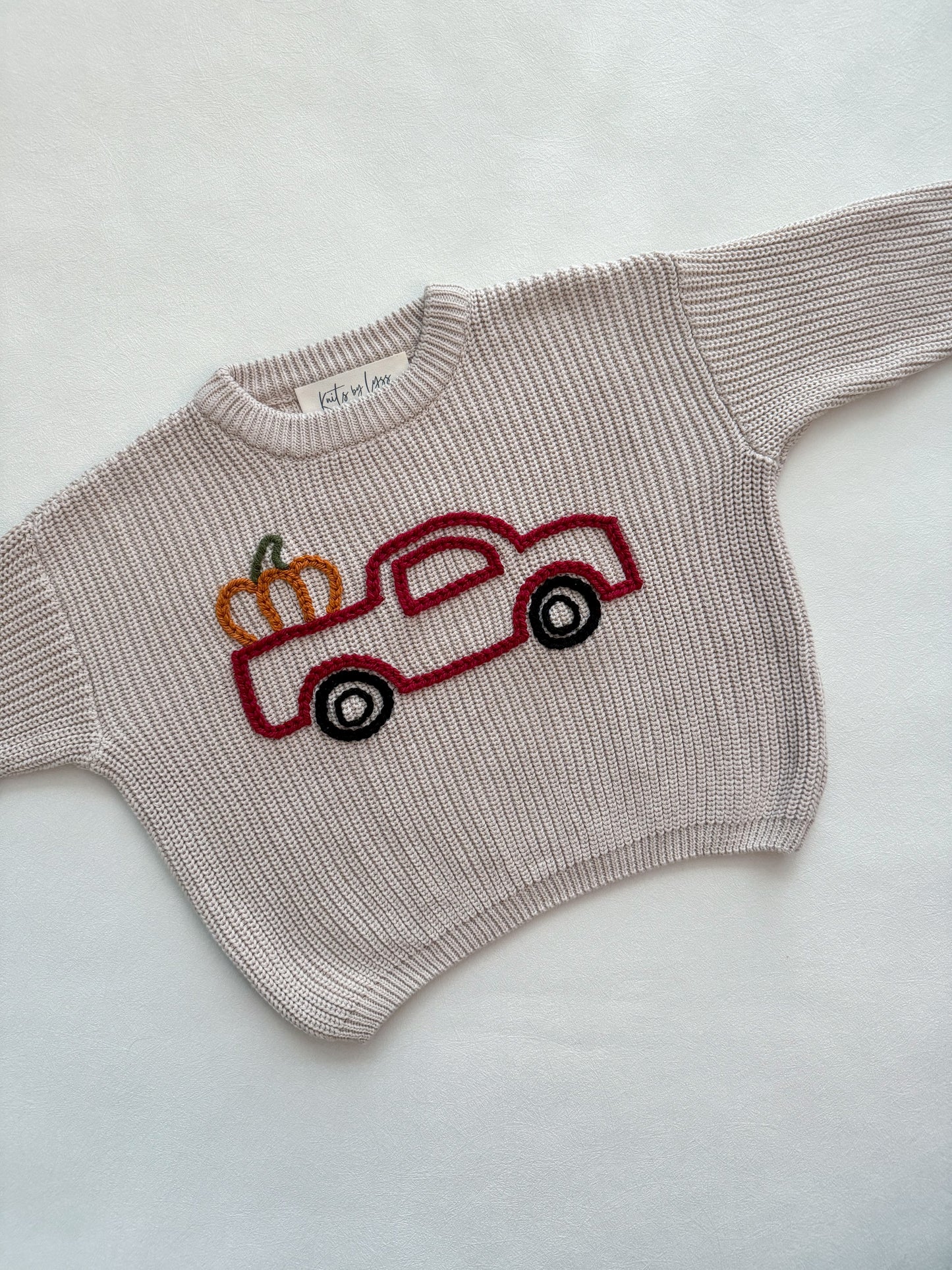 Fall Pick Up Truck Sweater