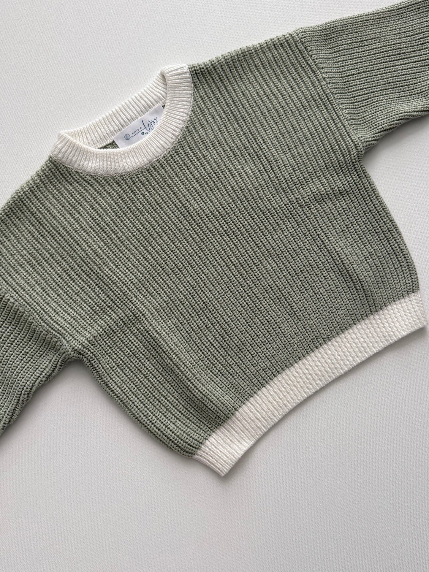 Sage Two Tone Knit Sweater (2T)