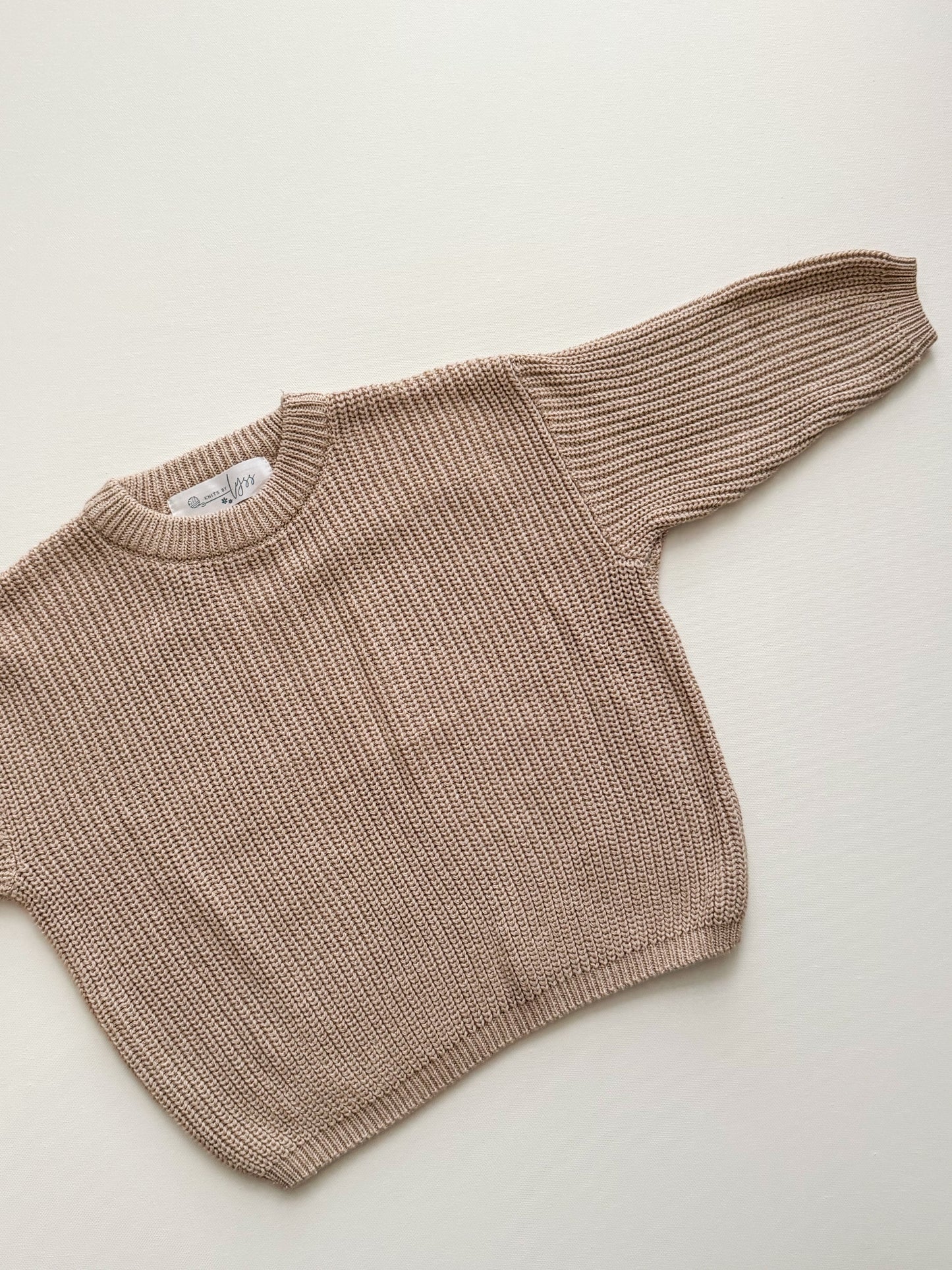 Heathered Sand Knit Sweater (12-18 M)