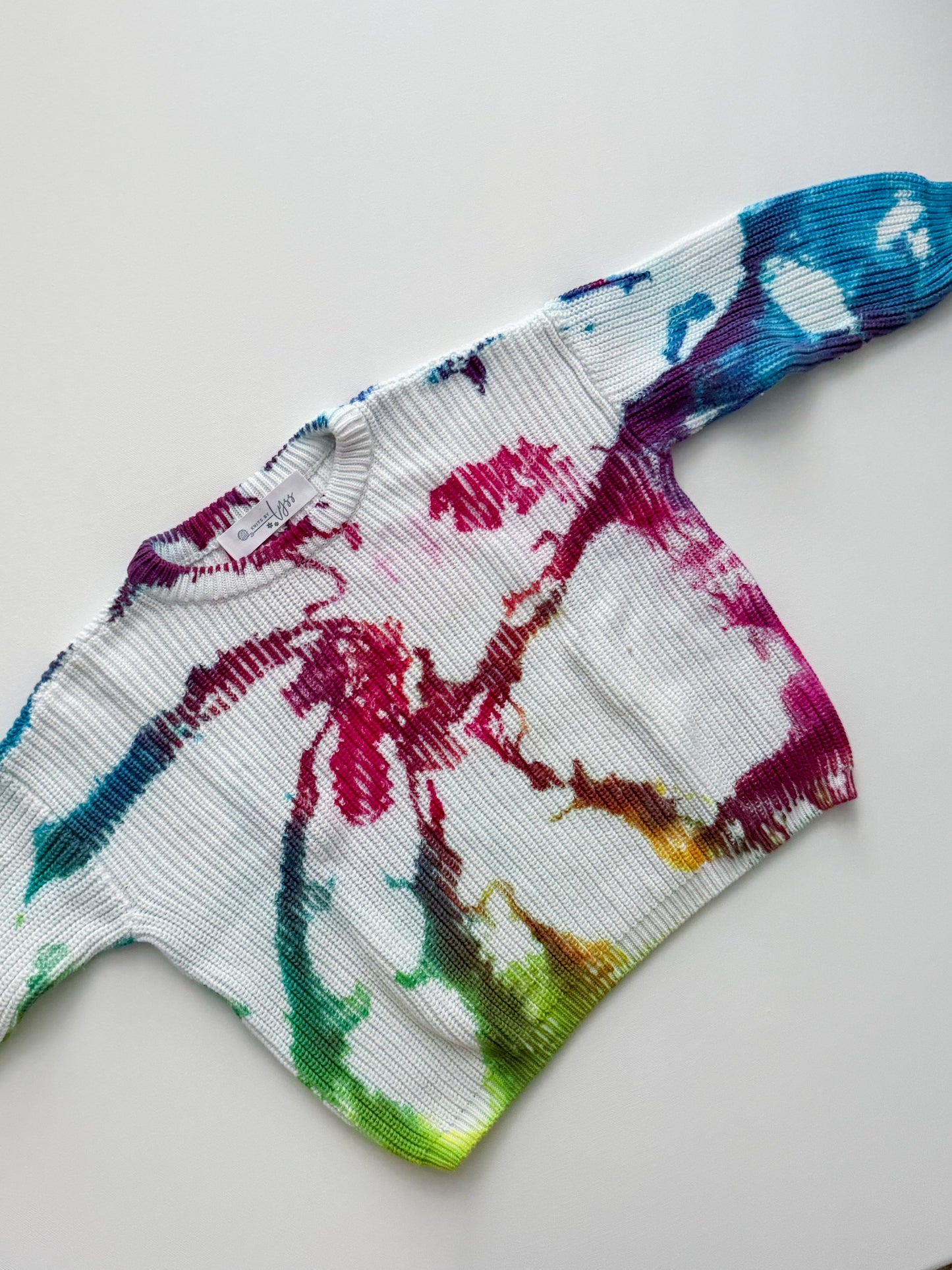Hand Tie Dyed Knit Sweater (2T)
