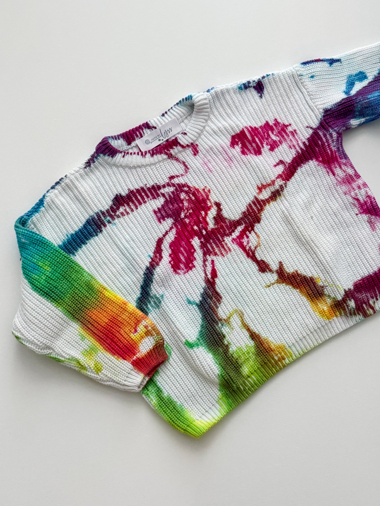 Hand Tie Dyed Knit Sweater (2T)