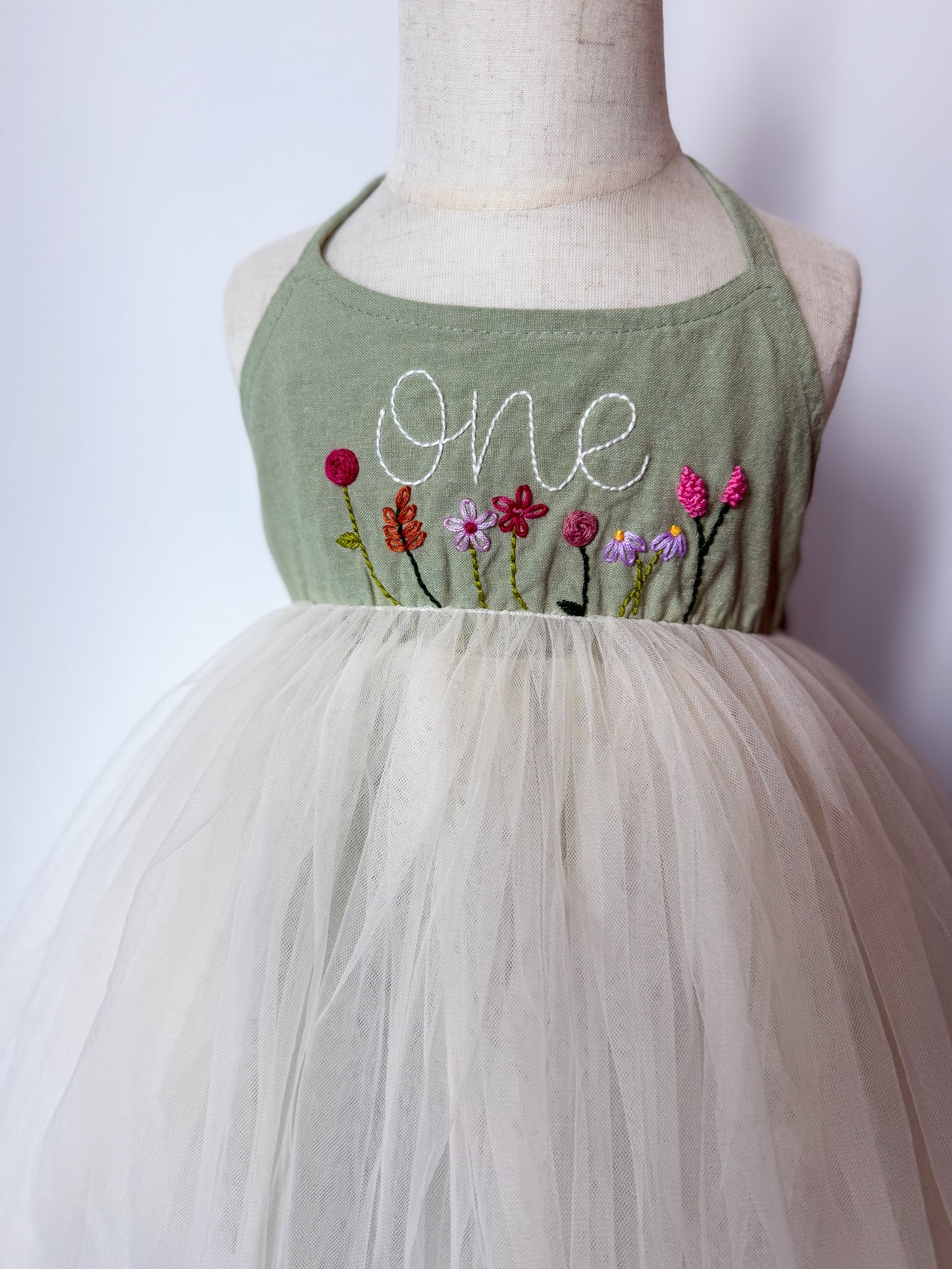 Linen Tulle Dress