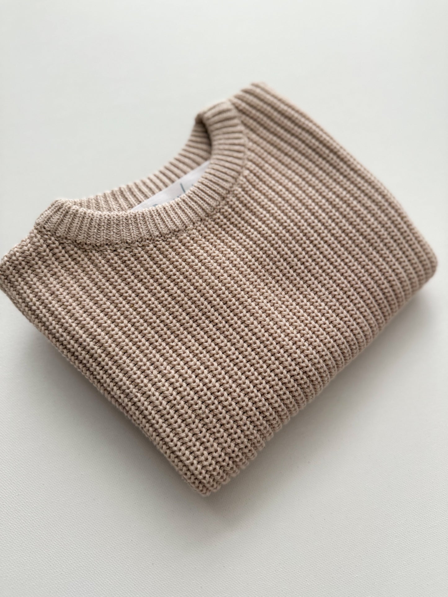 Heathered Sand Knit Sweater (12-18 M)