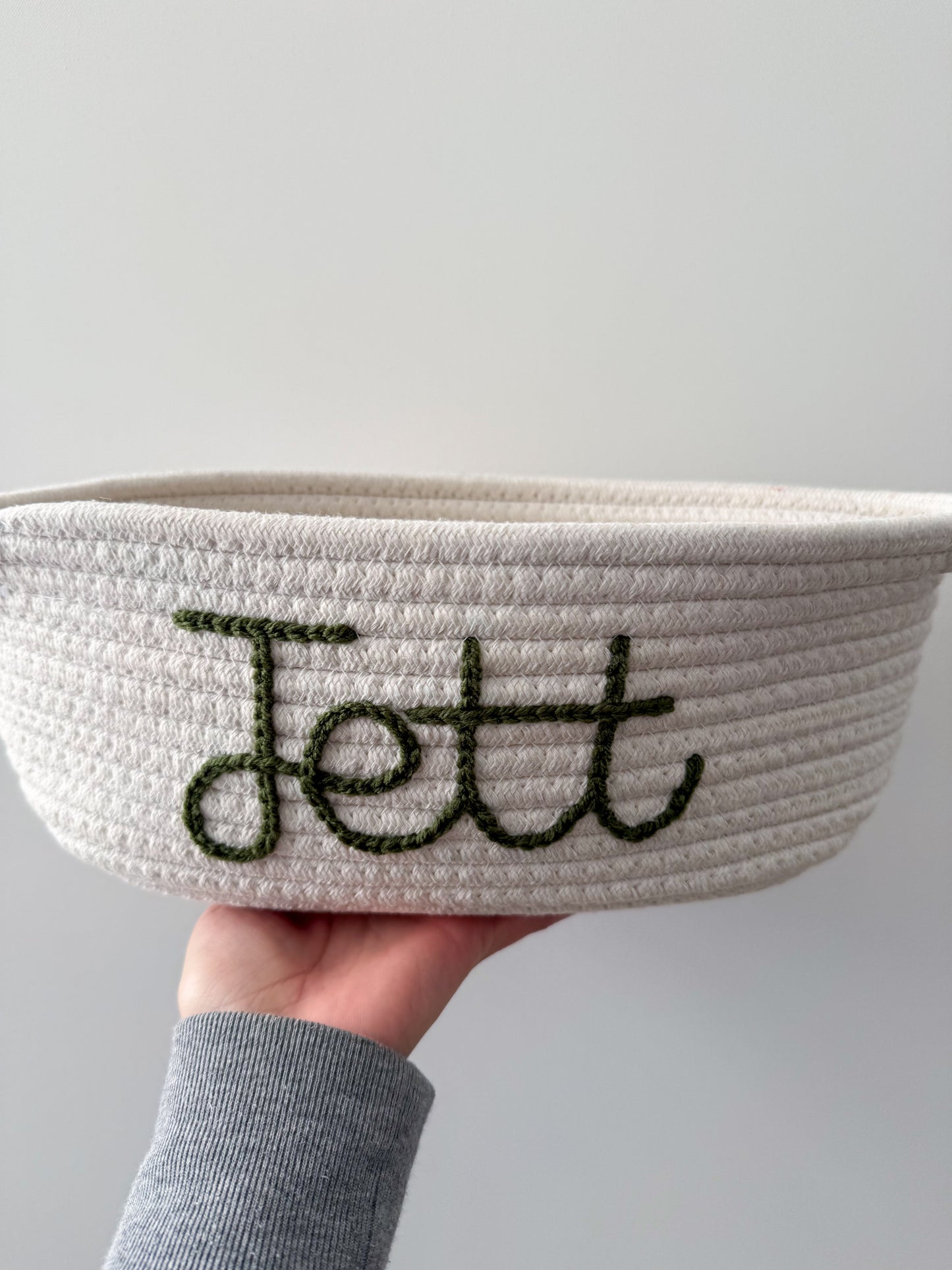 Personalized Rope Basket