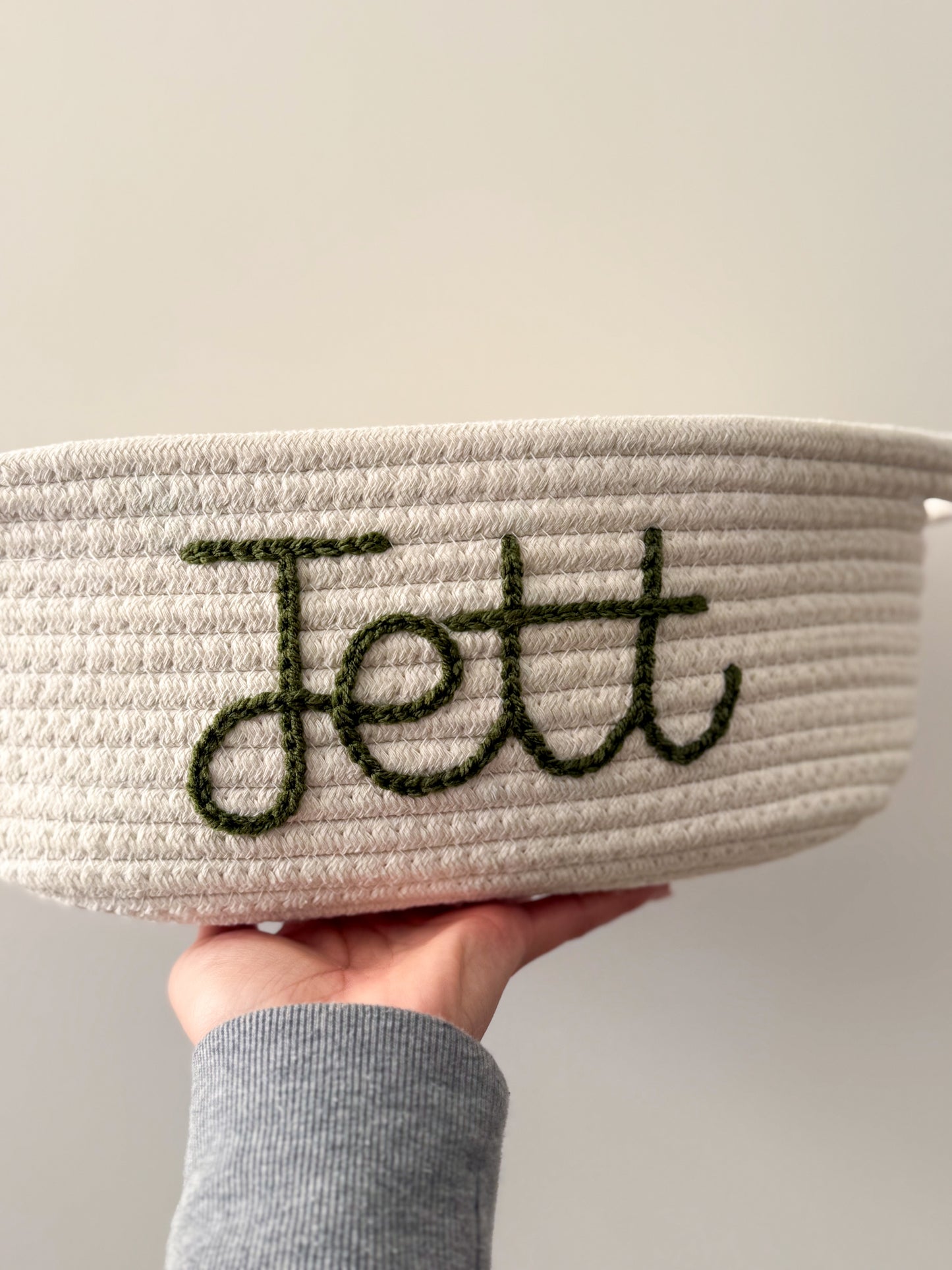 Personalized Rope Basket