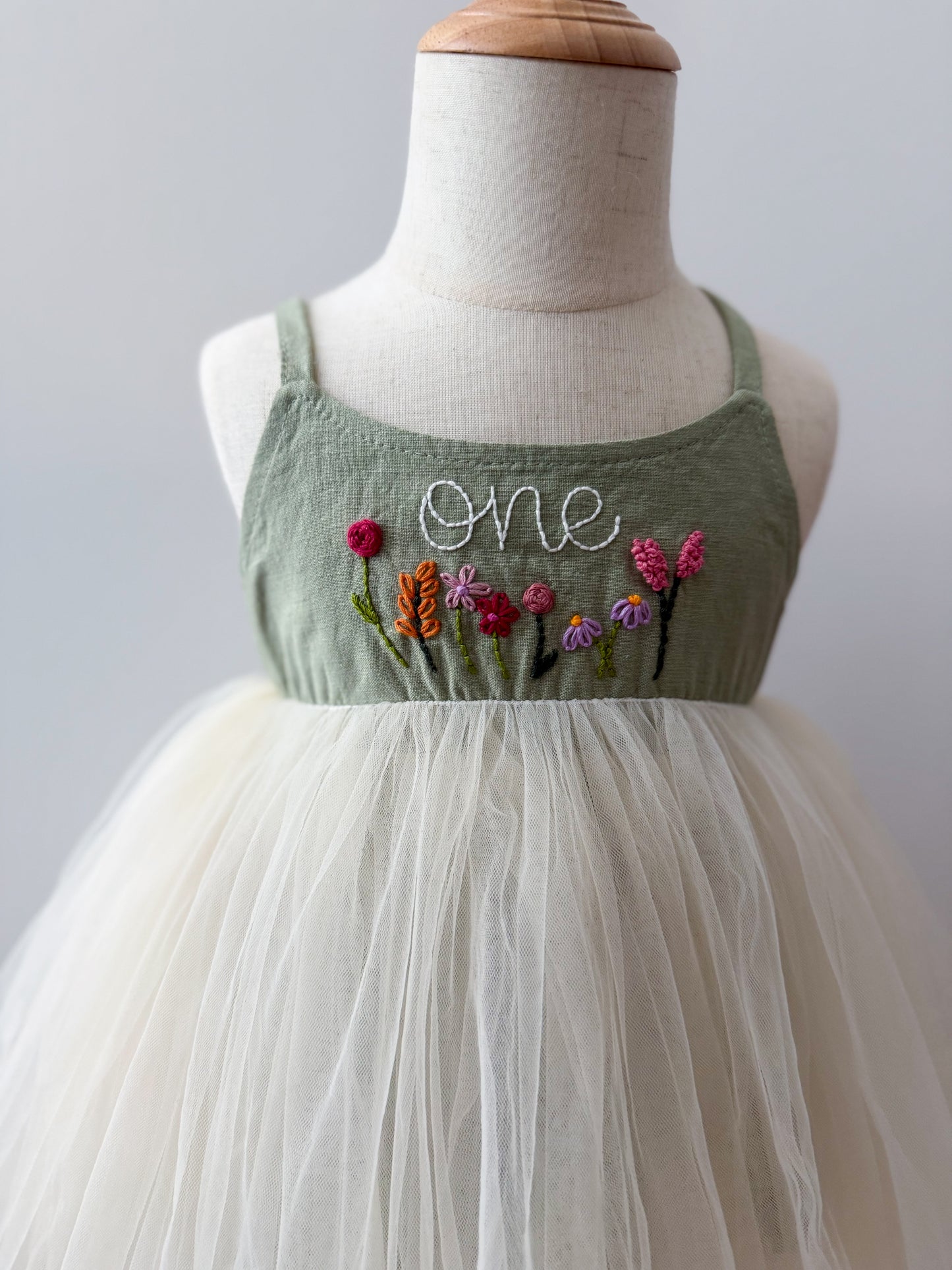 Linen Tulle Dress