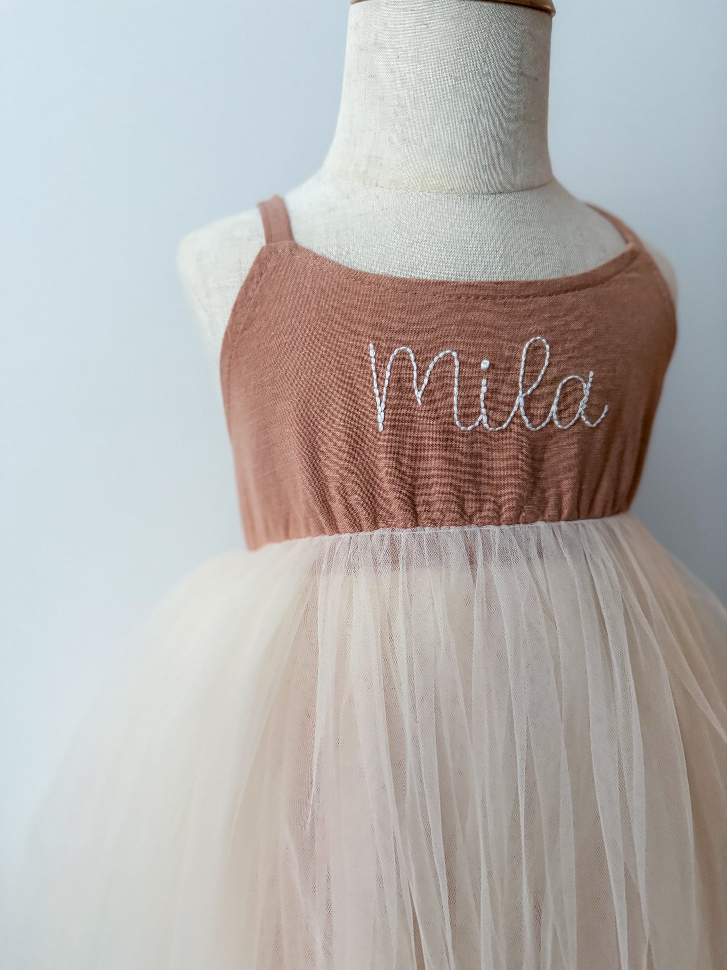 Linen Tulle Dress
