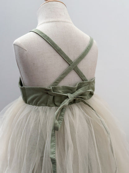 Linen Tulle Dress