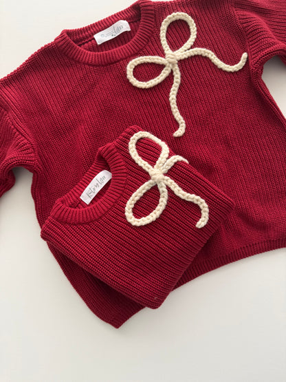 Bow Knit Sweater (5T)