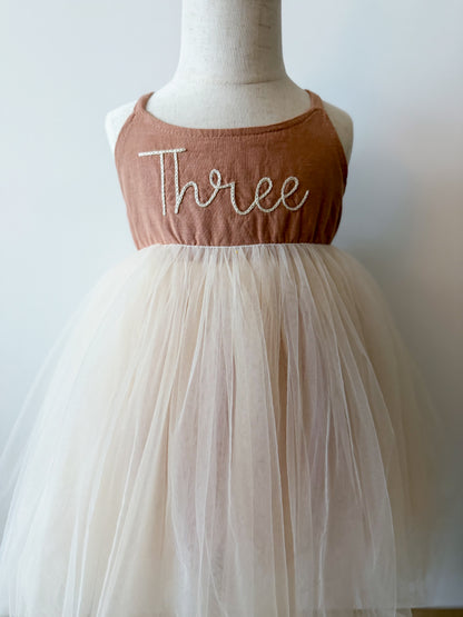 Linen Tulle Dress
