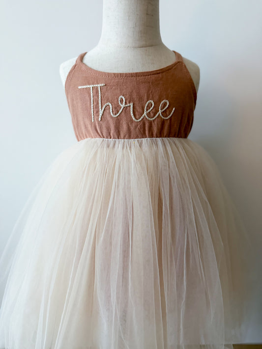 Linen Tulle Dress