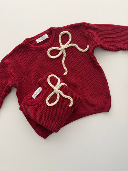 Bow Knit Sweater (12-18 M)