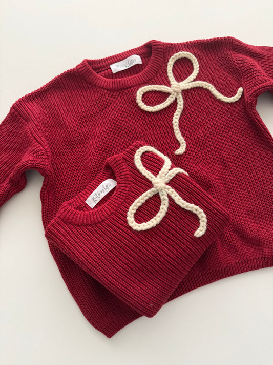 Bow Knit Sweater (12-18 M)