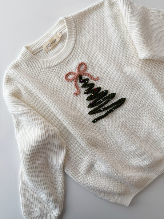 Adult Christmas Tree Sweater (S)