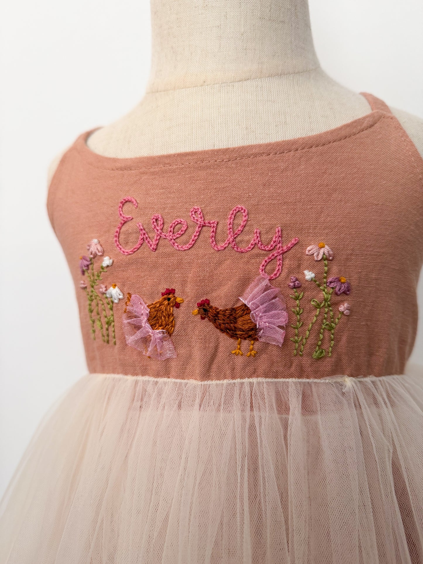 Linen Tulle Dress