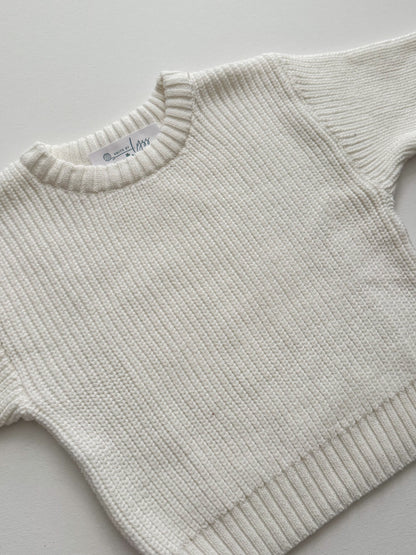 Off White Cream Knit Sweater (12M)