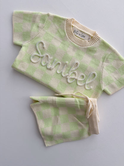 "Checkerboard Cool" Two Piece Knit Set