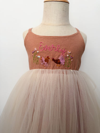 Linen Tulle Dress
