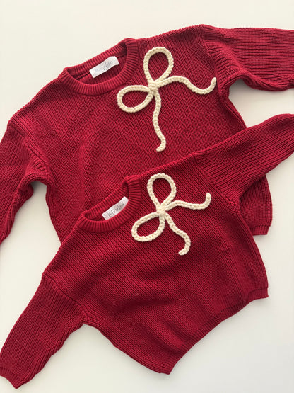 Bow Knit Sweater (5T)