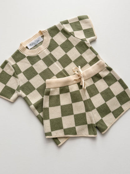 Checkerboard Cool Short Sleeve Set (2T)