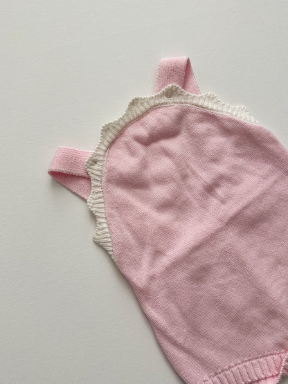 Peony Scalloped Knit Romper