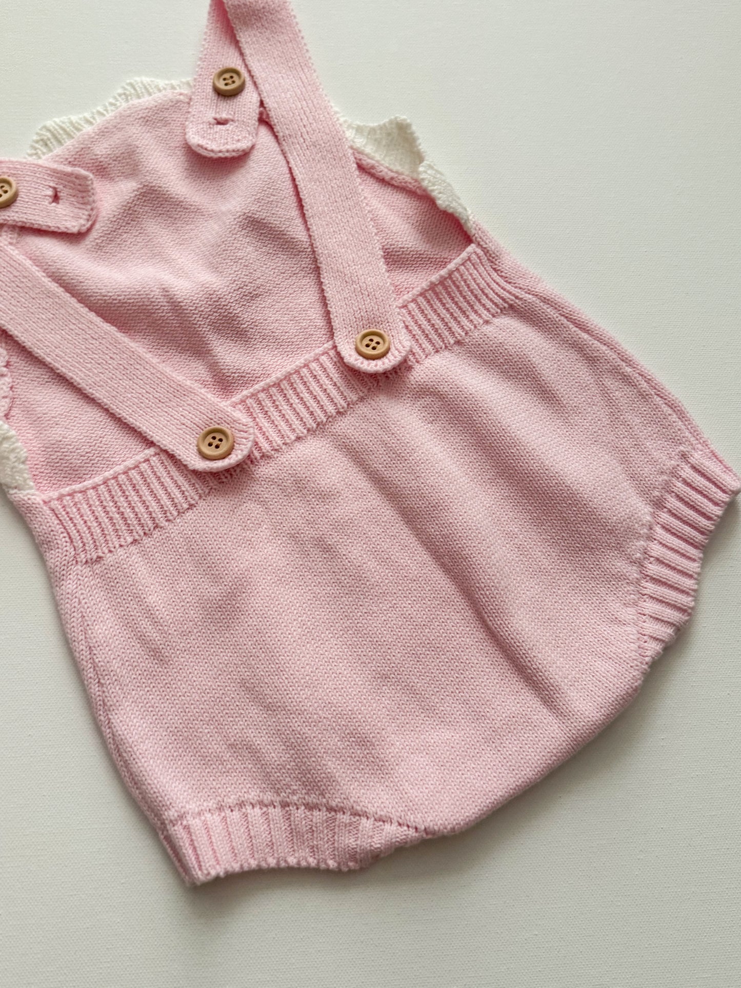 Peony Scalloped Knit Romper