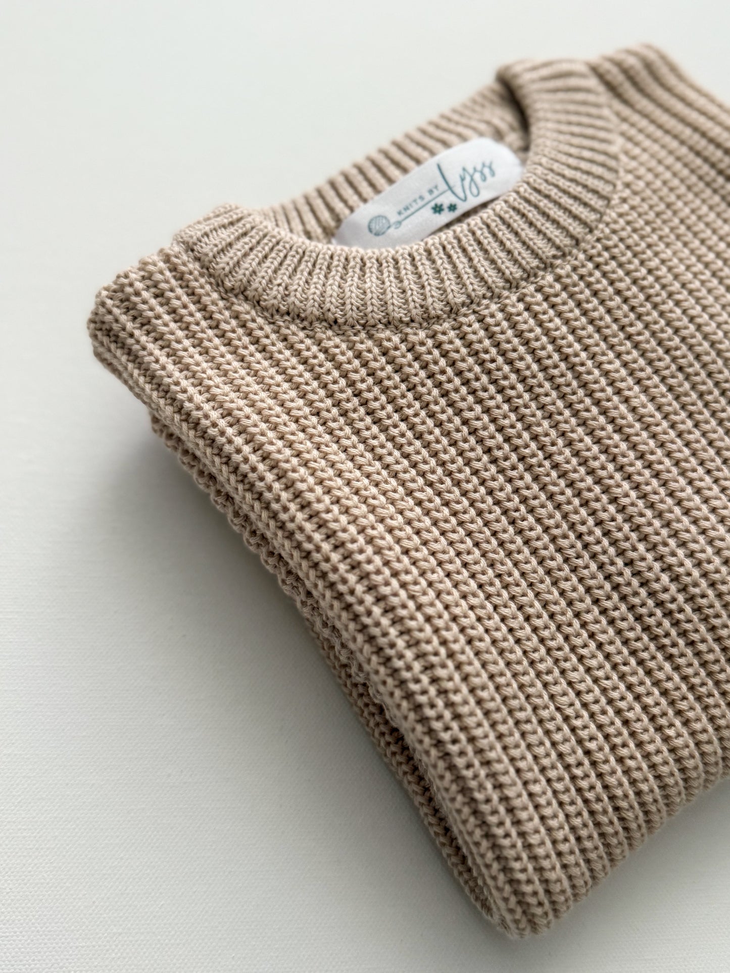 Heathered Sand Knit Sweater (12-18 M)