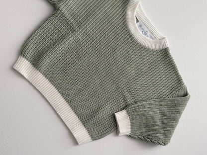 Sage Two Tone Knit Sweater (2T)