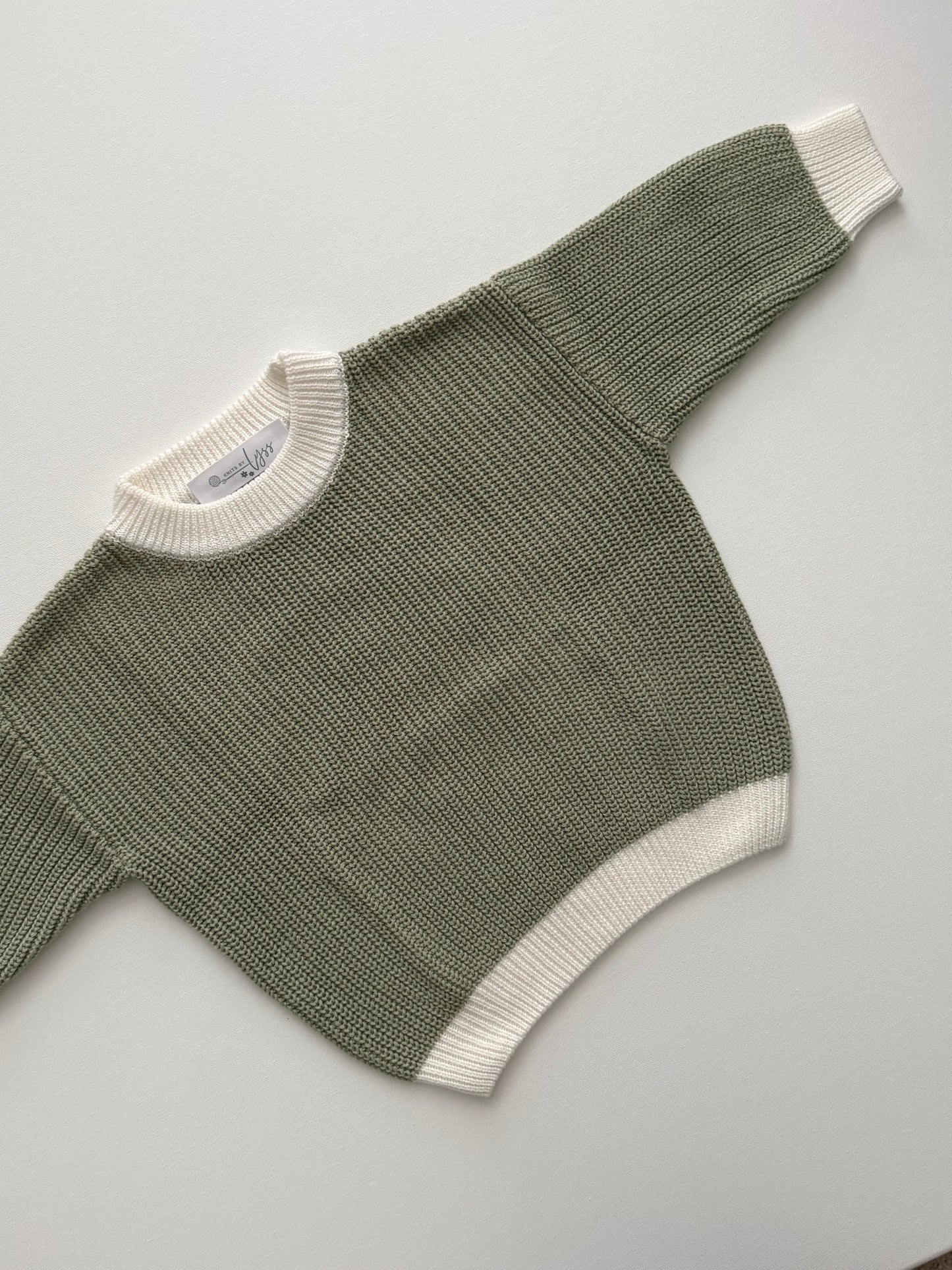 Eucalyptus Two Tone Knit Sweater (12-18 M)