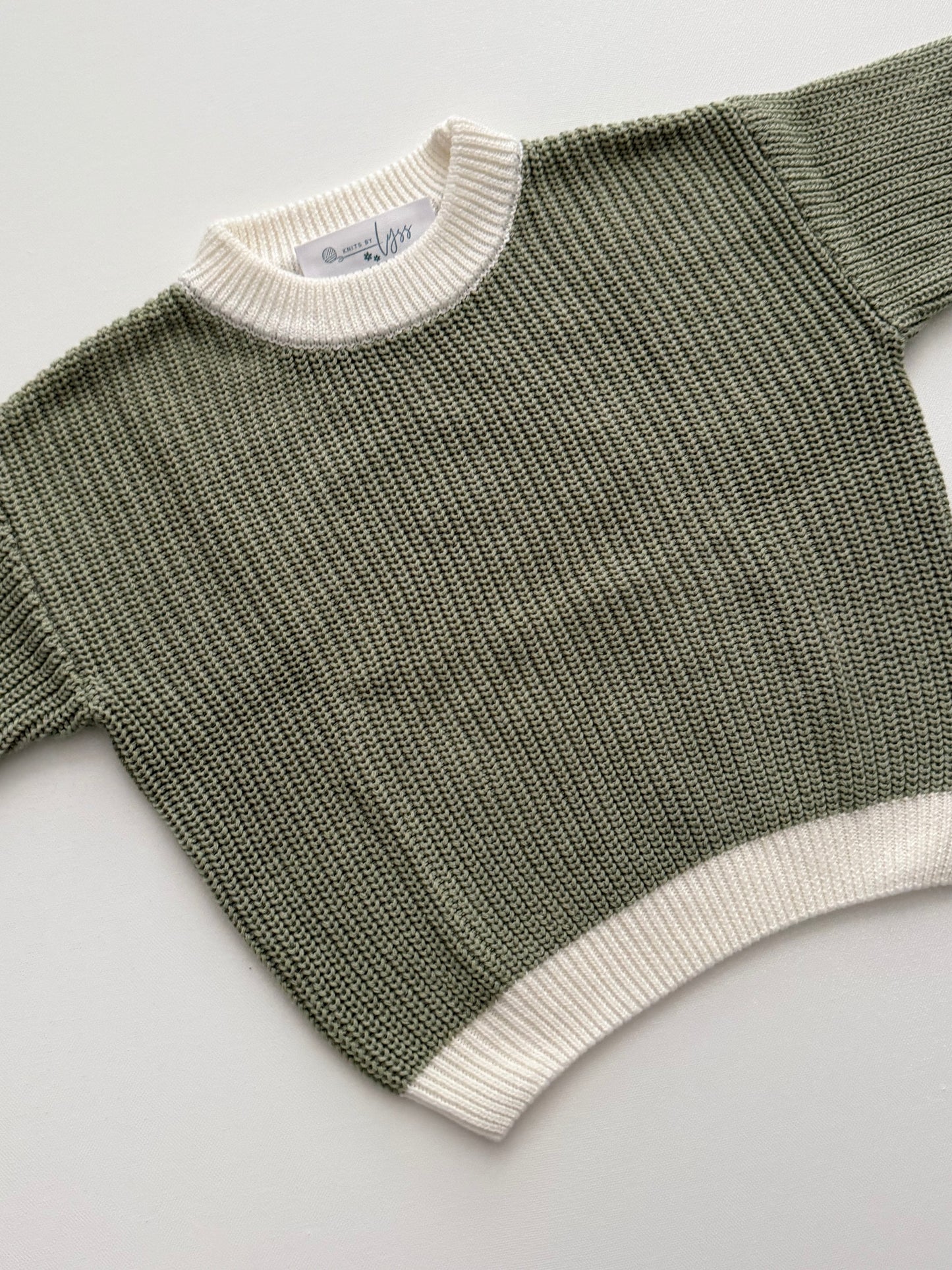 Eucalyptus Two Tone Knit Sweater (12-18 M)