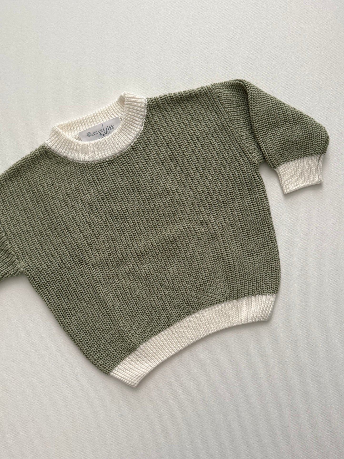 Eucalyptus Two Tone Knit Sweater (12-18 M)