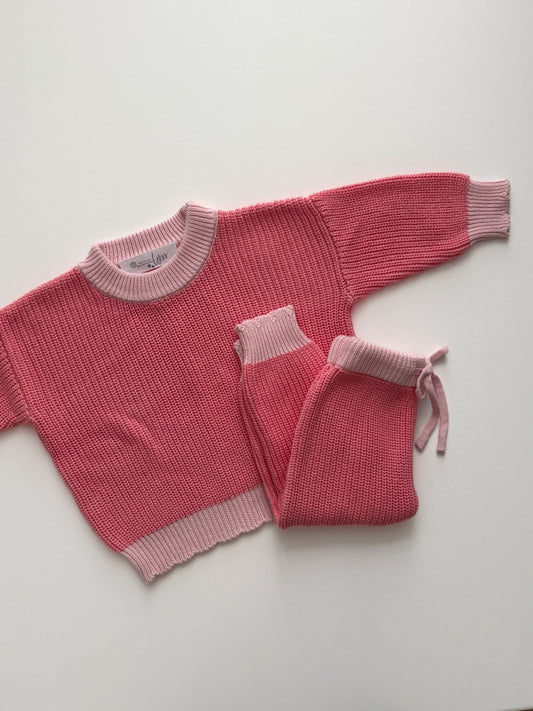 Scalloped Edge Knit Set