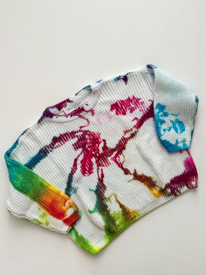 Hand Tie Dyed Knit Sweater (2T)