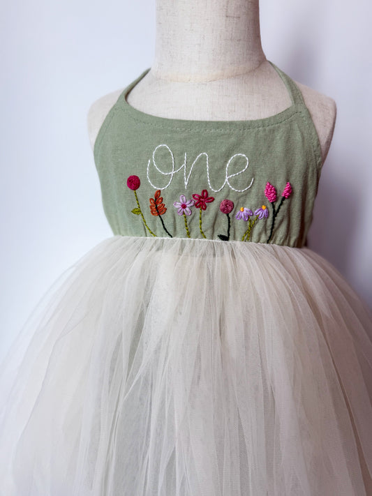 Linen Tulle Dress