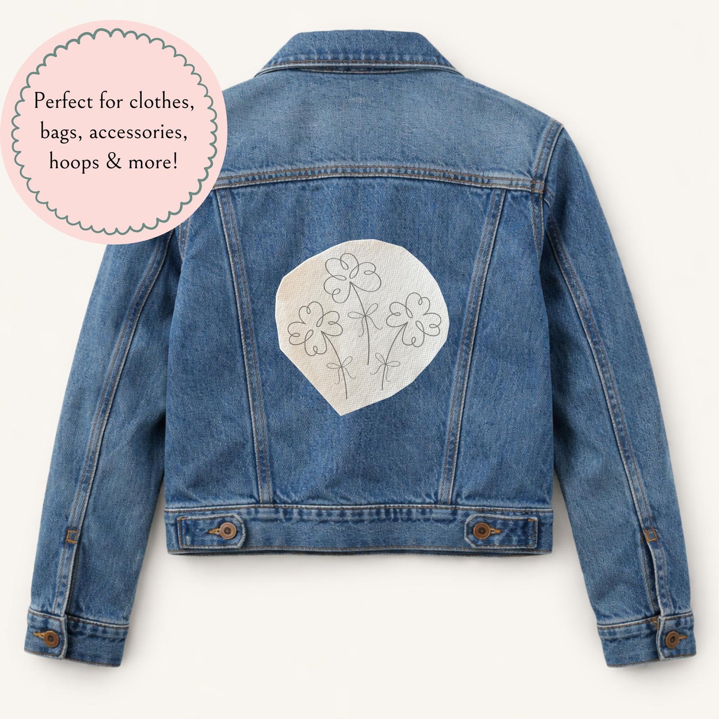 Clover Bunch Digital Template